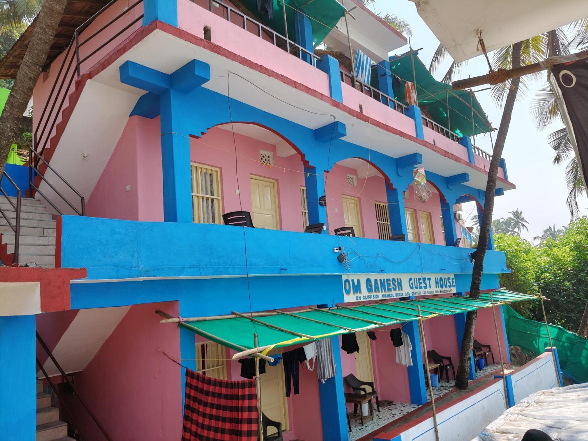 Om Ganesh Guest House Cliffside Arambol Zimmer foto